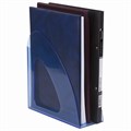 Лоток вертикальный для бумаг BRAUBERG "Delta", 240х90х240 мм, тонированный синий, 237245 237245