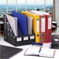 Лоток вертикальный для бумаг BRAUBERG "MAXI Plus", 240 мм, 3 отделения, сетчатый, сборный, черный, 237013 237013