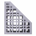 Лоток вертикальный для бумаг BRAUBERG "MAXI Plus", 240 мм, 6 отделений, сетчатый, сборный, серый, 237016 237016