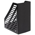 Лоток вертикальный для бумаг BRAUBERG "MAXI-plus" (250х160х300 мм), сетчатый, черный, 237005 237005