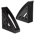Лоток вертикальный для бумаг BRAUBERG "Office style", 245х90х285 мм, черный, 237278 237278