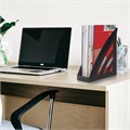 Лоток вертикальный для бумаг BRAUBERG "Office style", 245х90х285 мм, черный, 237278 237278