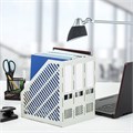 Лоток вертикальный для бумаг BRAUBERG "Office-Expert", 215 мм, 3 отделения, сборный, серый, 238018 238018