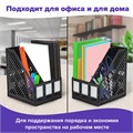 Лоток вертикальный для бумаг BRAUBERG "Office-Expert", 215 мм, 3 отделения, сборный, черный, 238017 238017