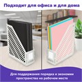 Лоток вертикальный для бумаг BRAUBERG "Office-Expert", 90 мм, сетчатый, сборный, серый, 238020 238020