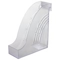 Лоток вертикальный для бумаг BRAUBERG "Office", 255х95х290 мм, прозрачный, 237231 237231