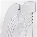 Лоток вертикальный для бумаг BRAUBERG "Office", 255х95х290 мм, прозрачный, 237231 237231