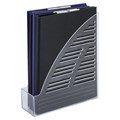 Лоток вертикальный для бумаг BRAUBERG "Standard", 245х70х295 мм, прозрачный, 237223 237223