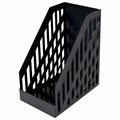 Лоток вертикальный для бумаг BRAUBERG ULTRA увеличенная ширина, 250х160х290 мм, черный, 238253 238253