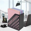 Лоток вертикальный для бумаг BRAUBERG ULTRA увеличенная ширина, 250х160х290 мм, черный, 238253 238253