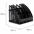 Лоток вертикальный для бумаг STAFF Basic, 245х320х285 мм, 6 отделений, сетчатый сборный, 237946 237946