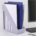 Лоток вертикальный для бумаг, увеличенная ширина (277х100х290 мм), BRAUBERG-MAXI, серый, 231051 231051