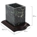 Набор настольный GALANT из мрамора, 7 предметов, зеленый мрамор/отделка красное дерево, 231485 231485