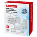 Настольный набор BRAUBERG "Germanium", 6 предметов, серебро, металл, 237986 237986