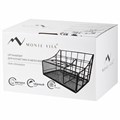 Органайзер для косметики и мелочей металлический 4 секции, MONTE VITA, 160х240х150 мм, черный, 272480 272480