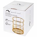 Органайзер стаканчик для косметики и мелочей MONTE VITA, металлический, 100х90 мм, золото, 272486 272486