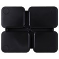 Подставка-органайзер BRAUBERG COMPACT, 4 отделения, 92х114х102 мм, черная, 238102 238102