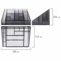Подставка-органайзер BRAUBERG GRAND OFFICE, 9 отделений, 115х160х105 мм, тонированная серая, 238099 238099