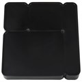 Подставка-органайзер BRAUBERG OFFICE STYLE, 4 отделения, 115х122х111 мм, черная, 238097 238097
