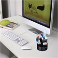 Подставка-органайзер STAFF Basic, 120х120х110 мм, 5 отделений, черная, 237949 237949
