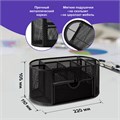 Подставка-органайзер металлическая BRAUBERG "Germanium", 9 секций, 105х220х110 мм, черная, 237418 237418