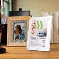 Рамка 10х15 см белая STAFF "Grand", багет 18 мм, стекло, МДФ, 391208 391208