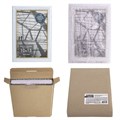 Рамка 10х15 см небьющаяся, багет 14,6 мм, пластик, BRAUBERG "Original Line", белая/золото, 391235 391235