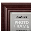 Рамка 15х21 см небьющаяся, багет 30 мм, МДФ, BRAUBERG "Herzog", цвет вишня, 391254 391254