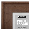 Рамка 15х21 см небьющаяся, багет 40 мм пластик, BRAUBERG "Walnut", цвет орех, 391264 391264