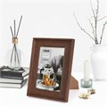 Рамка 15х21 см небьющаяся, багет 40 мм пластик, BRAUBERG "Walnut", цвет орех, 391264 391264