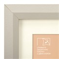 Рамка 15х21 см с паспарту 10х15 см небьющаяся, аналог IKEA, багет 26 мм, МДФ, BRAUBERG "Zool", серая, 391375 391375