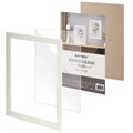 Рамка 21х30 см небьющаяся, аналог IKEA, багет 21 мм, МДФ, BRAUBERG "Idea", белая, 391370 391370