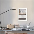 Рамка 21х30 см небьющаяся, аналог IKEA, багет 21 мм, МДФ, BRAUBERG "Idea", белая, 391370 391370