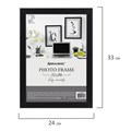 Рамка 21х30 см небьющаяся, аналог IKEA, багет 21 мм, МДФ, BRAUBERG "Idea", черная, 391371 391371