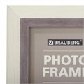 Рамка 21х30 см небьющаяся, багет 30 мм, пластик, BRAUBERG "Lambert", слоновая кость/капучино, 391251 391251