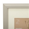 Рамка 21х30 см с паспарту 13х18 см, небьющаяся, аналог IKEA, багет 26 мм, МДФ, BRAUBERG "Zool", серая, 391377 391377