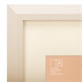Рамка 21х30 см с паспарту 13х18 см, небьющаяся, аналог IKEA, багет 26 мм, МДФ, BRAUBERG "Zool", цвет слоновая кость, 391376 391376