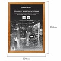 Рамка 21х30 см, дерево, багет 14 мм, BRAUBERG "Elegant", мокко, акриловый экран, 391298 391298