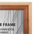 Рамка 21х30 см, дерево, багет 20 мм, BRAUBERG "Business", светлое дерево, акриловый экран, 391291 391291