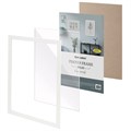 Рамка 30х40 см небьющаяся, аналог IKEA, багет 21 мм, МДФ, BRAUBERG "Idea", белая, 391372 391372