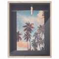 Рамка из МДФ BRAUBERG LOFT BLACK BOX, фото 13х18 см, с прищепкой, 20х25 см, 391290 391290