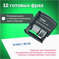 Датер-мини месяц буквами, "12 бухгалтерских терминов", оттиск 45х3,8 мм, синий, TRODAT 4817, корпус черный, 80701 235554