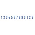 Нумератор 13-разрядный, оттиск 42х3,8 мм, синий, TRODAT 48313, корпус черный, 53198 235582