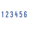 Нумератор 6-разрядный, оттиск 15х3,8 мм, синий, TRODAT 4836, корпус черный, 53199 235583