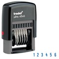 Нумератор 6-разрядный, оттиск 25х4 мм, синий, TRODAT 4846, корпус черный 230549
