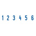 Нумератор 6-разрядный, оттиск 25х4 мм, синий, TRODAT 4846, корпус черный 230549