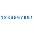 Нумератор металлический 10-разрядный, оттиск 47х5 мм, синий, TRODAT 55510, 75878 235568