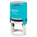 Оснастка для печатей оттиск D=42 мм, синий, TRODAT IDEAL 46042, корпус БИРЮЗОВЫЙ, крышка, подушка,198959 238377