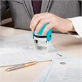 Оснастка для печатей оттиск D=42 мм, синий, TRODAT IDEAL 46042, корпус БИРЮЗОВЫЙ, крышка, подушка,198959 238377