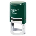 Оснастка для печатей оттиск D=42 мм, синий, TRODAT IDEAL 46042, корпус ИЗУМРУД, крышка, подушка,191407 238376